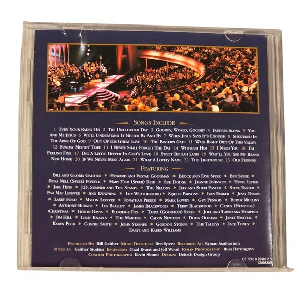 Bill and Gloria Gaither Ryman Gospel Reunion CD Live From Nashville 1995 - Picture 4 of 6